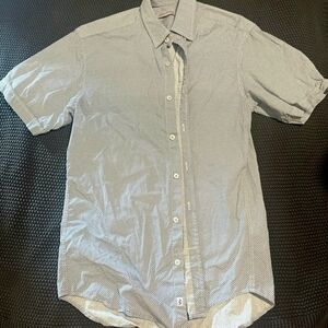 James Campbell Gray Patterned Dress Shirt